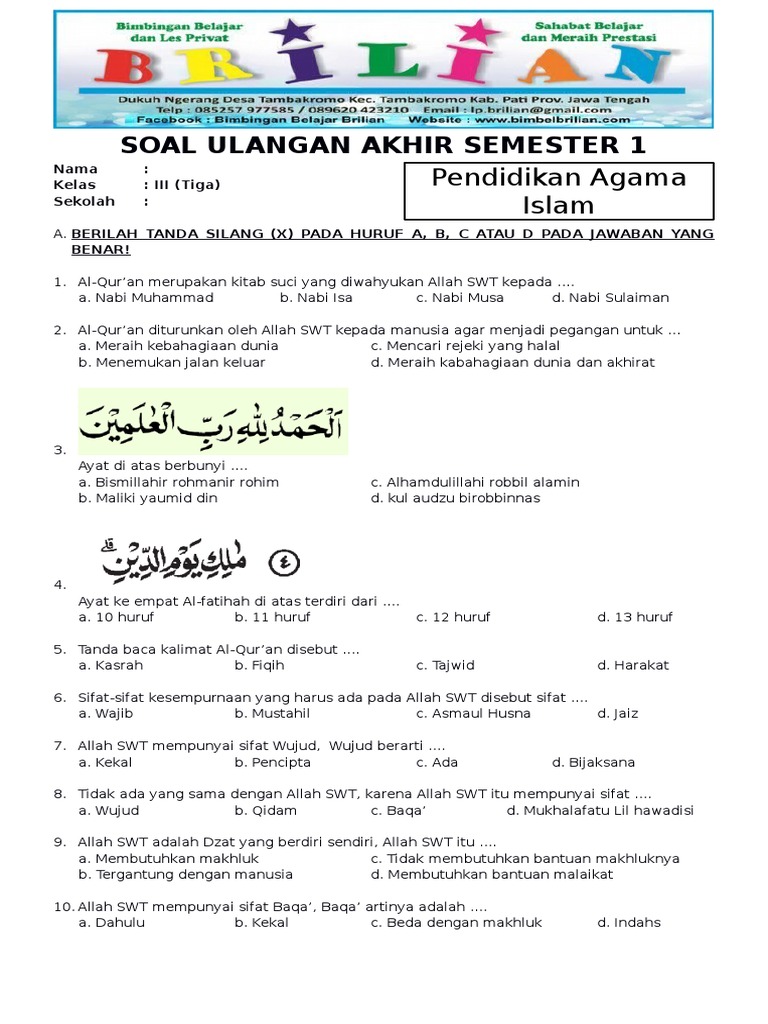 Ternyata Piala Dunia 2026 Bikin Soal Agama Kelas 3 Semester 1 Lebih Mudah Ini Buktinya