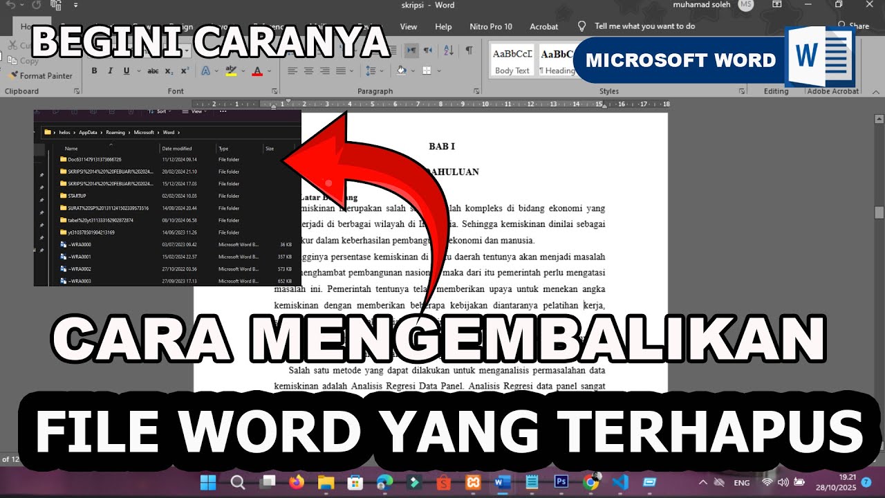 3 Cara Jitu Mengembalikan Ketikan yang Terhapus di Word 2010 Tanpa Ribet