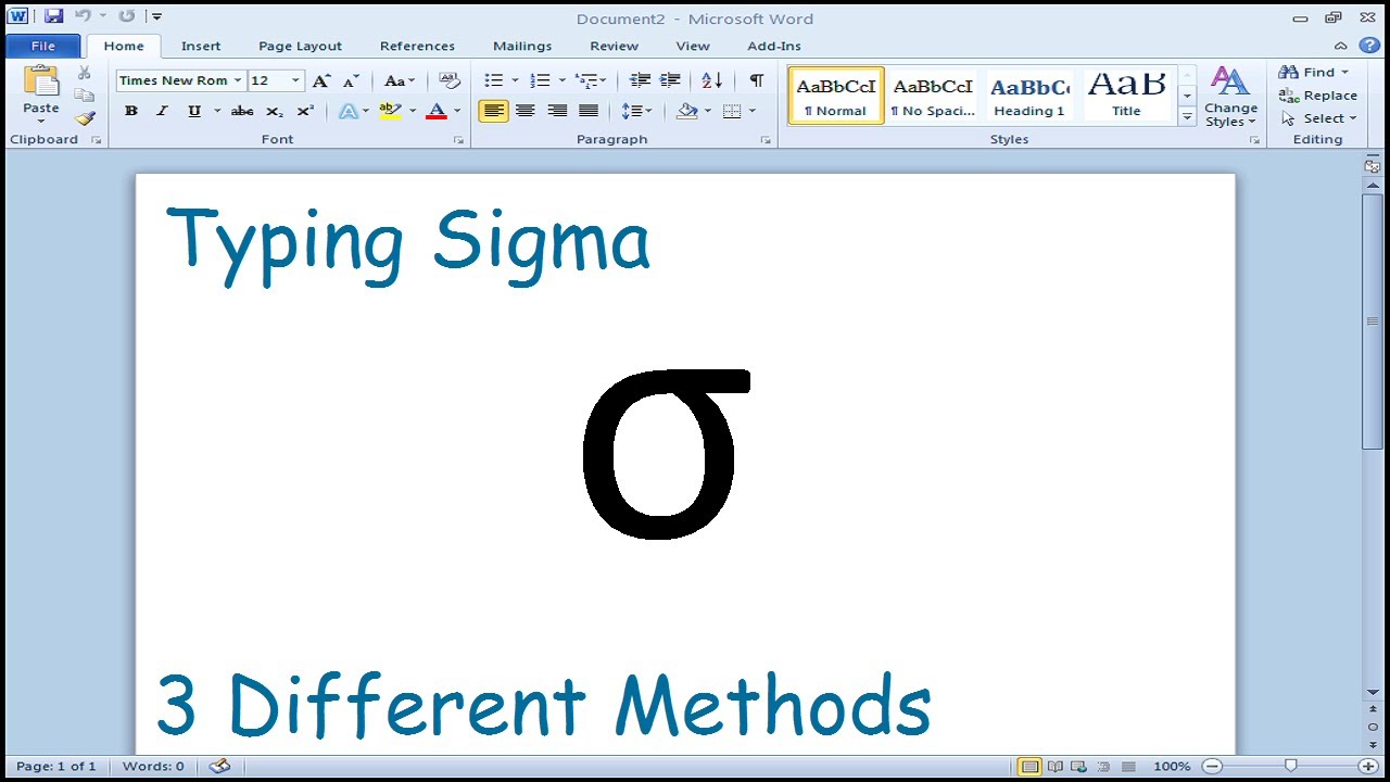 3 Rahasia Cara Mencari Sigma di Word yang Ternyata Selama Ini Salah