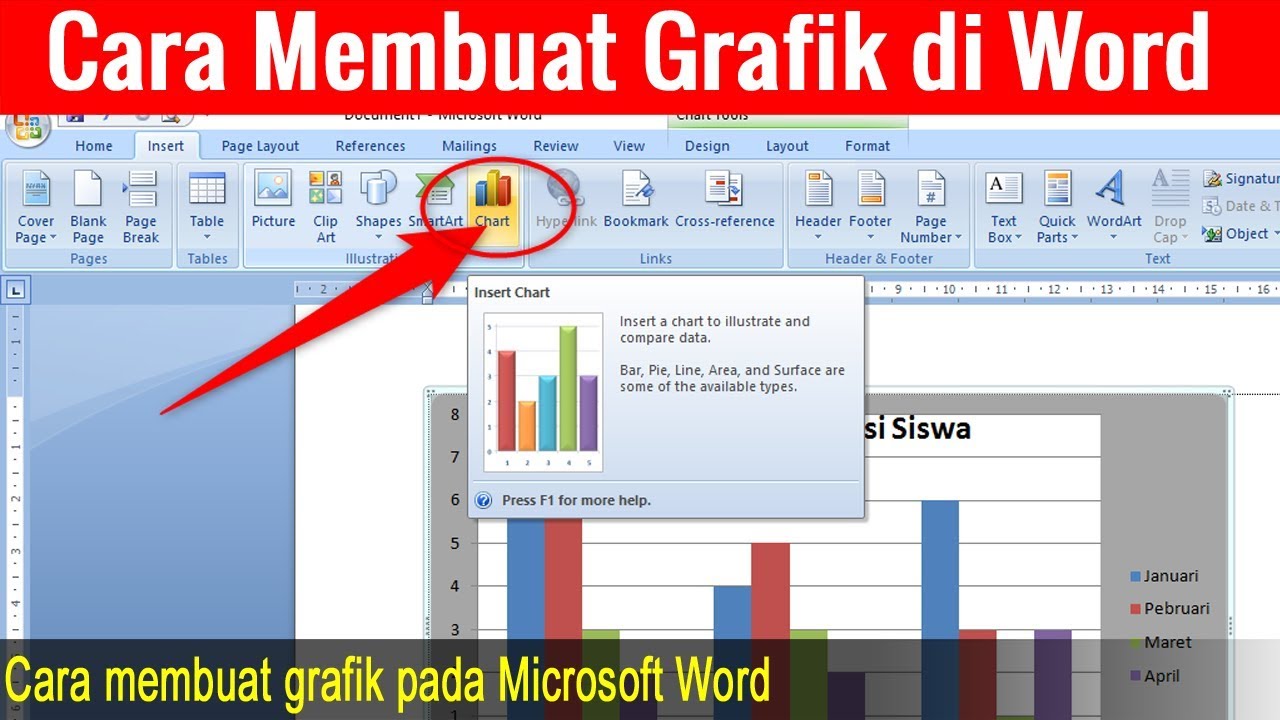 Trickandy Cara Membuat Grafik Atau Chart Di Microsoft Excel Dengan