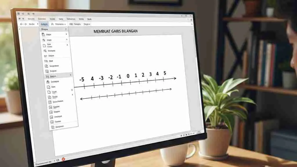 5 Cara Membuat Garis Bilangan di Word untuk Soal Ujian Informatika Kelas 8 Semester 2