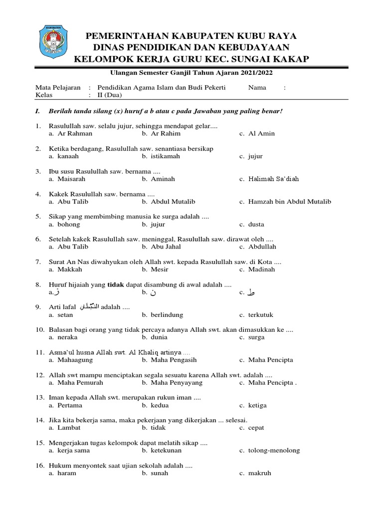 5 Contoh Soal Agama Kelas XI Semester 1 yang Wajib Dikuasai Sebelum Ujian 2026