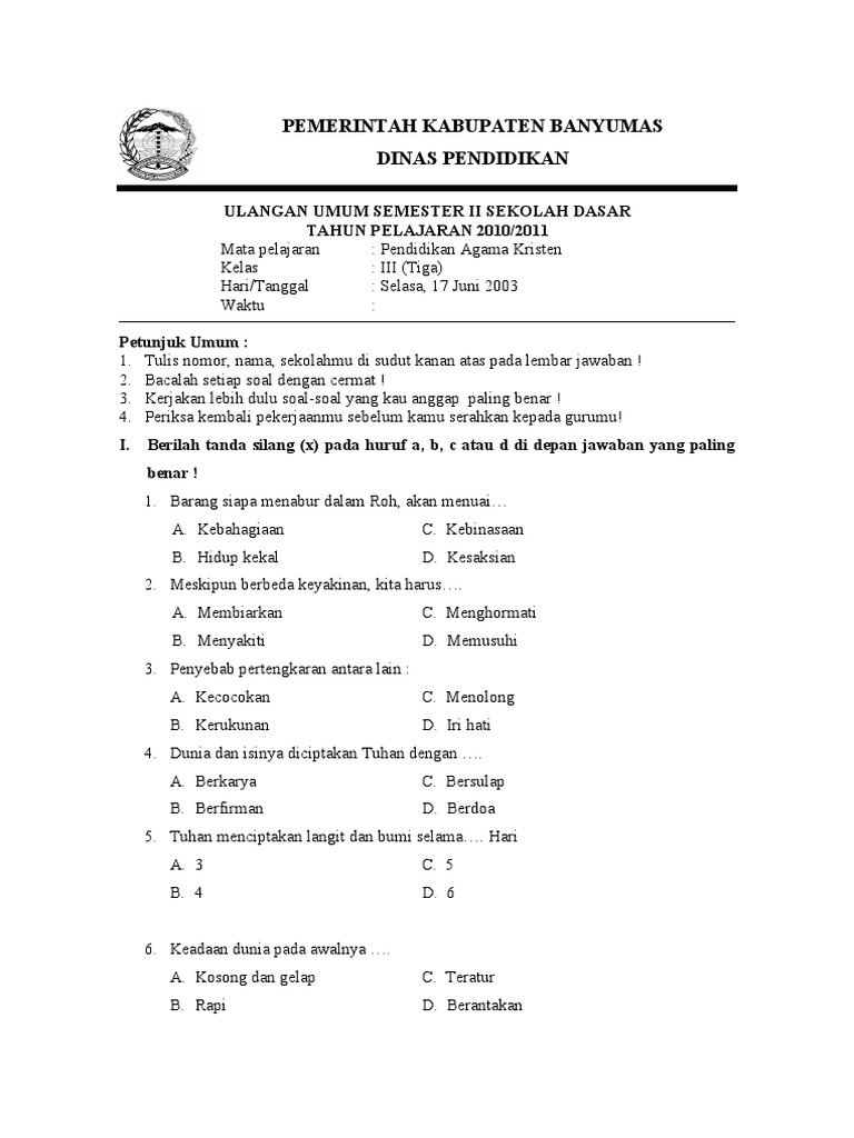 Ini Dia Bocoran Contoh Soal Agama Kelas VII Semester 1 yang Wajib Kamu Pelajari Tahun 2026