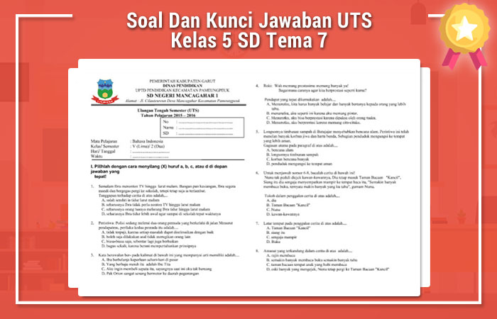 Ternyata Hanapi Bani Bocorkan 7 Soal UTS Tema 5 Kelas 3 dan Kunci Jawaban 2026