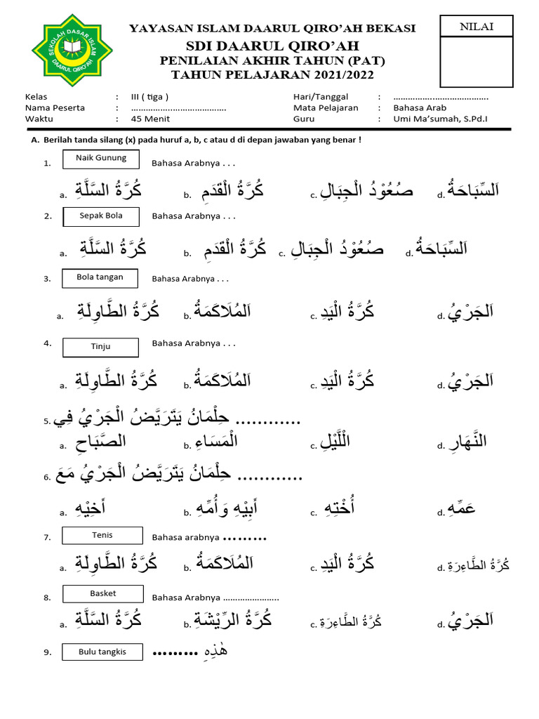 5 Fakta Menarik Soal Arab Melayu Kelas 3 SD Semester 2 yang Wajib Diketahui Orang Tua