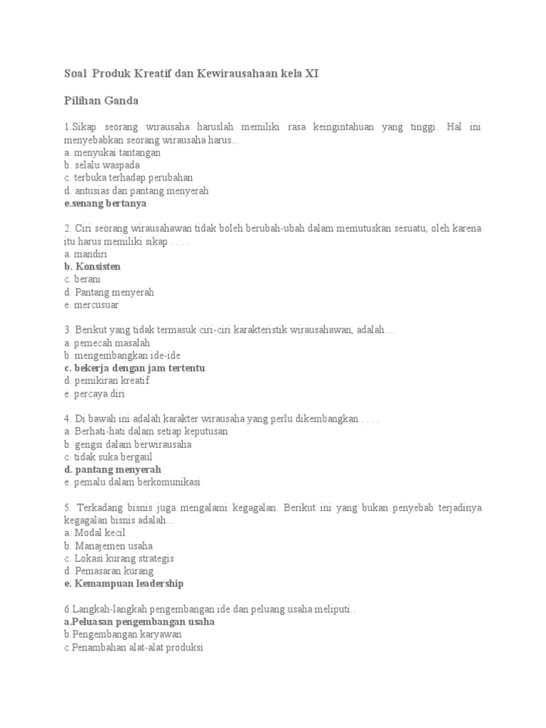 5 Fakta Soal Produk Kreatif dan Kewirausahaan Kelas 11 Semester 2 yang Wajib Kamu Tahu Sebelum Terlambat