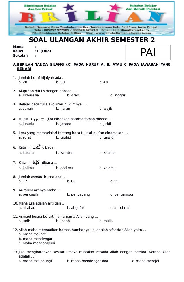 5 Fakta Ternyata Soal PTS PAI Kelas 3 Semester 2 Bisa Bocor Sebelum Ujian, Wajib Tahu!