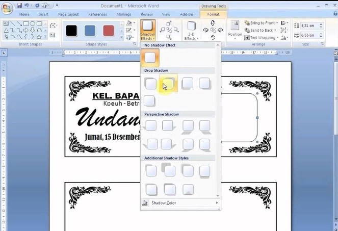 Cara Membuat Bingkai Undangan Tahlil Dengan Microsoft Word 2010 - 52 Cara Membuat Bingkai Undangan Tahlil Dengan Microsoft Word 2010 - 52