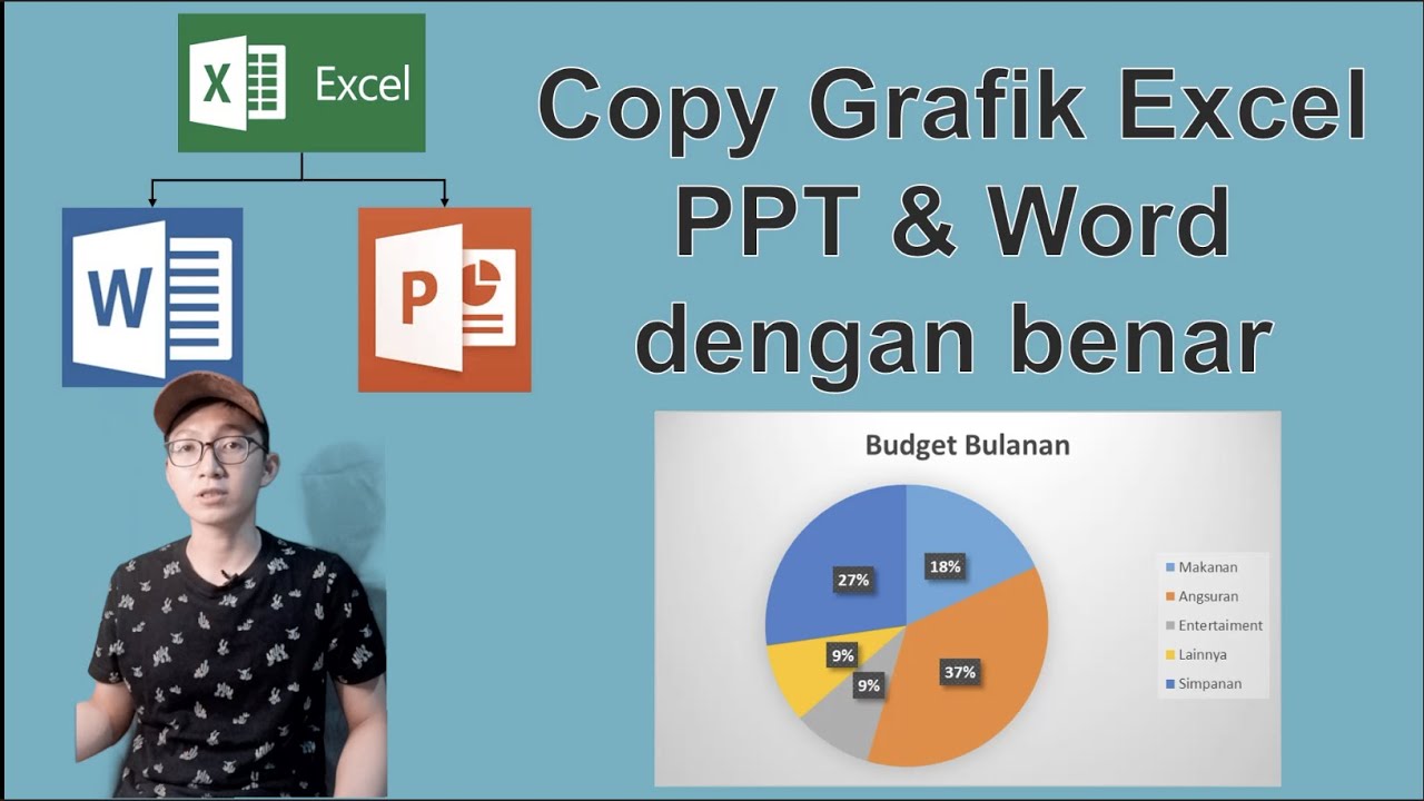 Belajar cara memindahkan mencopy Grafik dari Excel ke Word dan Belajar cara memindahkan mencopy Grafik dari Excel ke Word dan
