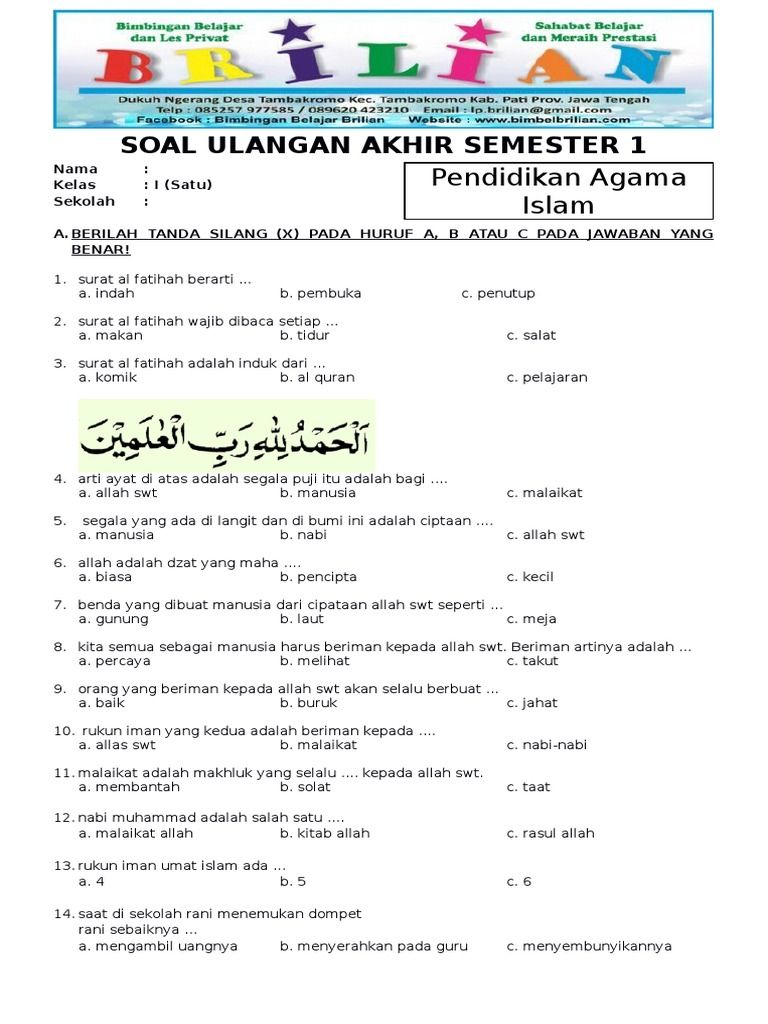 Menguasai Materi PAI Kelas 4 SD Semester 1 Panduan Lengkap Download