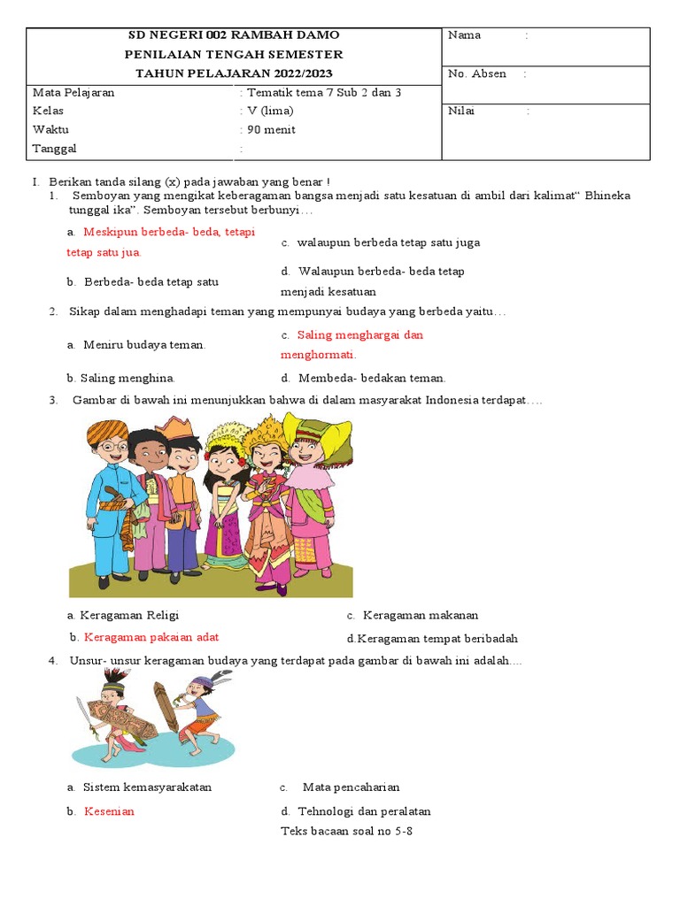 7 Rahasia Menguasai contoh soal pts 2 tema 7 st 3 kelas 6 Sebelum Ujian