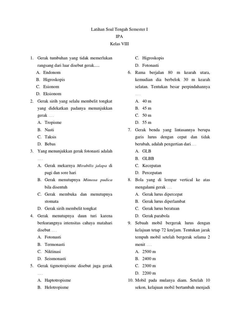 7 Soal Essay IPA Kelas 8 Semester 2 dan Kunci Jawaban yang Sering Muncul di STS 2026, Wajib Tahu Sebelum Ujian!