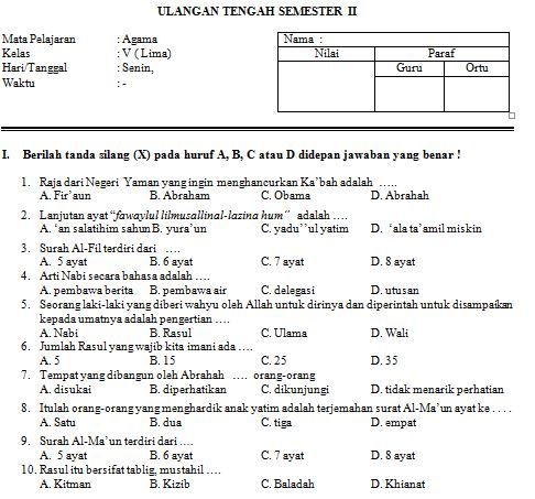7 Soal Ulangan Harian Agama Islam Kelas 3 SD Semester 1 Paling Sering Muncul di Ujian, Wajib Tahu Sebelum Terlambat!