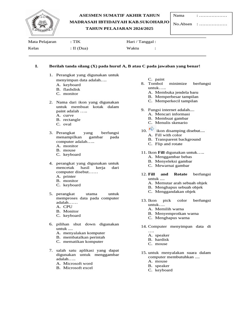7 contoh soal praktik tik kelas 2 sma.pdf Terbukti Bikin Nilai Naik Sebelum Ujian!