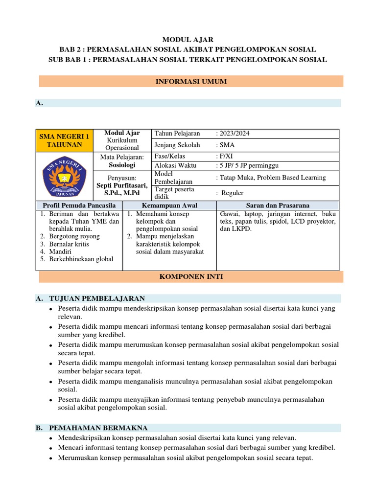 Menguasai Sosiologi Kelas X Semester 2 Panduan Lengkap dengan Contoh