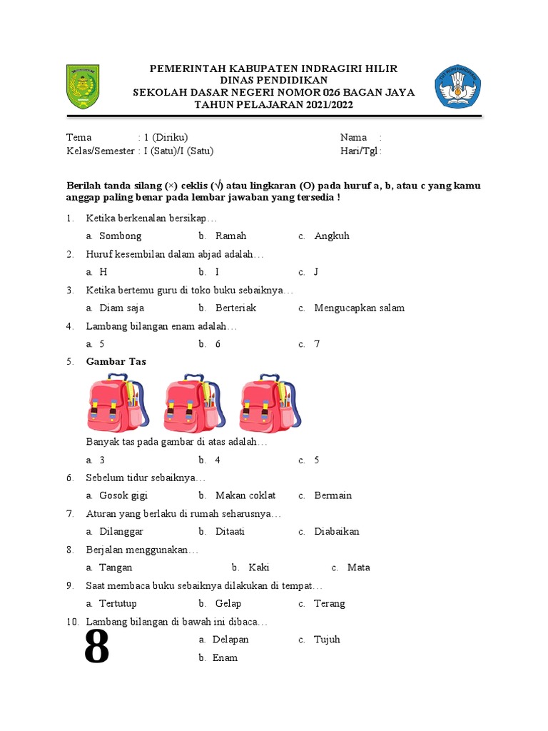 Akhirnya Tersedia 7 Kumpulan Soal Kelas 1 SD PDF untuk Latihan Matematika yang Terbukti Efektif