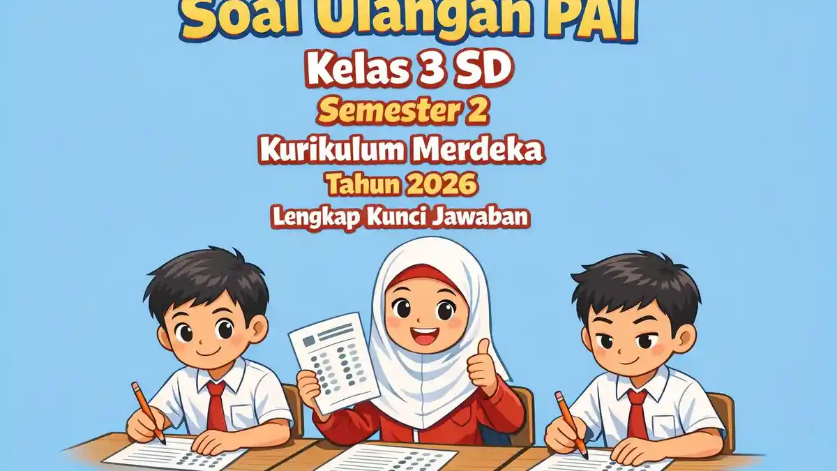 Akhirnya Tersedia Kumpulan Soal UTS PAI Kelas 3 Semester 2 dan Kunci Jawaban Lengkap untuk Siswa SD