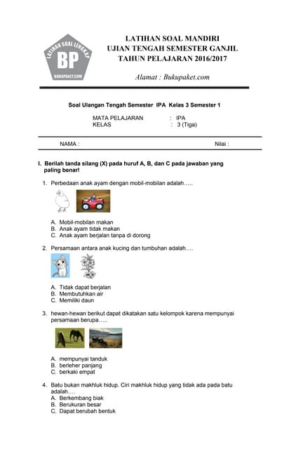 Akhirnya Terungkap! Kumpulan Soal UTS IPS Kelas 3 Semester 1 Lengkap dengan Kunci Jawaban untuk Hadapi Ujian Sekolah