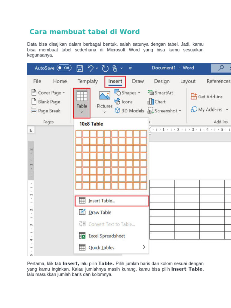 Cara Membesarkan Tabel di Word Ternyata Semudah Ini, 7 Langkah Wajib Tahu Sebelum Terlambat