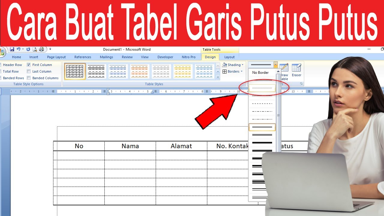 Tutorial Cara Membuat Garis Putus Putus Di Word Excel Dan Power Point Tutorial Cara Membuat Garis Putus Putus Di Word Excel Dan Power Point