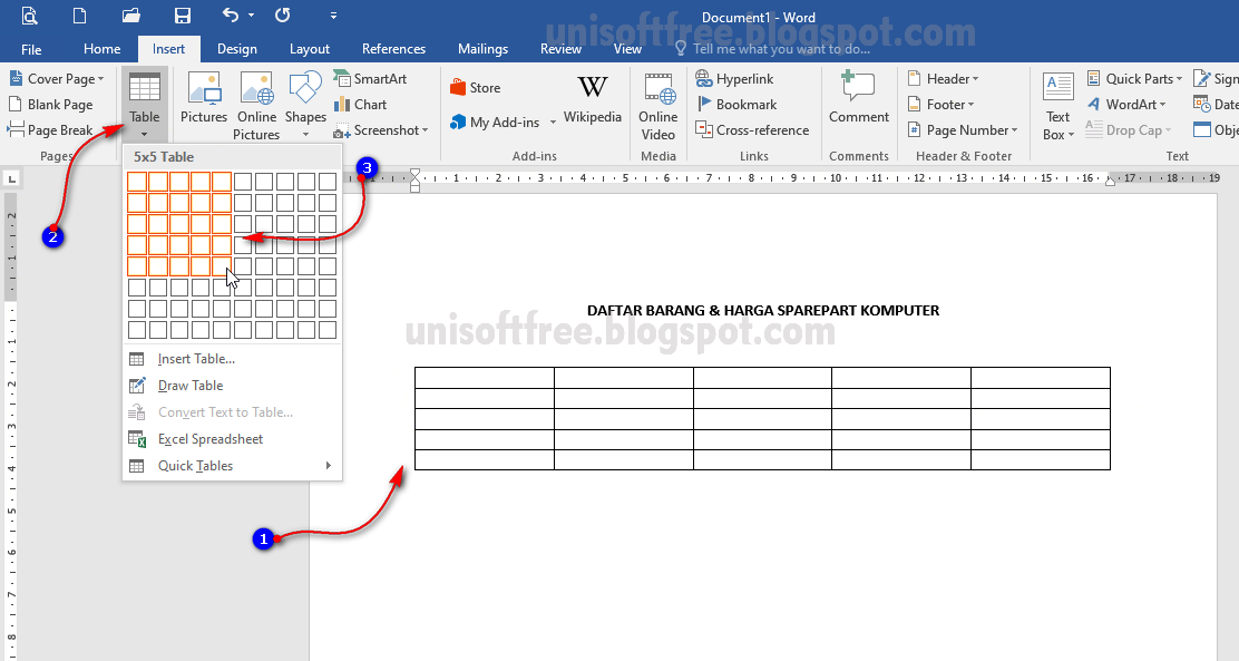 Cara Membuat Sambungan Tabel di Word yang Benar, Ternyata Selama Ini Banyak yang Salah!