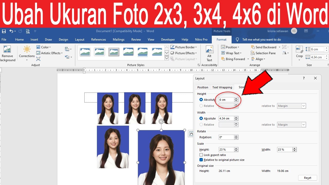 Cara Membuat Ukuran Foto 3R di Word dengan Mudah dan Cepat, Wajib Tahu Triknya