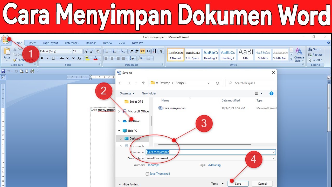 Cara Menyimpan Dokumen Microsoft Word Dengan Gambar Wikihow - Free Word Cara Menyimpan Dokumen Microsoft Word Dengan Gambar Wikihow - Free Word