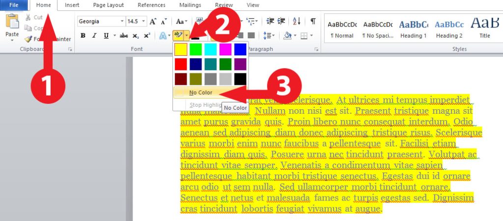 Cara Menghilangkan Highlight di Word yang Sudah Terlanjur Kering, Ternyata Cuma 3 Langkah Ini yang Ampuh