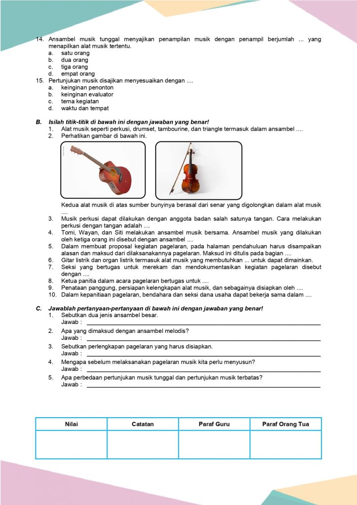Contoh Soal Seni Musik Kelas 7 Semester 1 Ternyata Bisa Belajar dari Daftar Lagu Nasional 17 Agustus, Ini 5 Faktanya