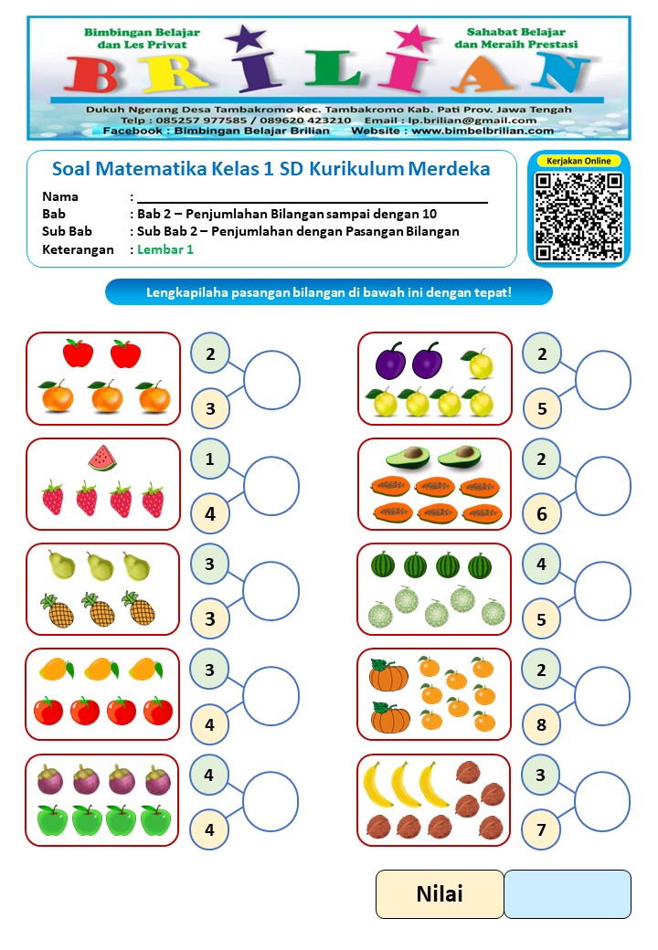 Asah Kemampuan Matematika Anak Latihan Soal Tema 2 Kelas 3 SD yang