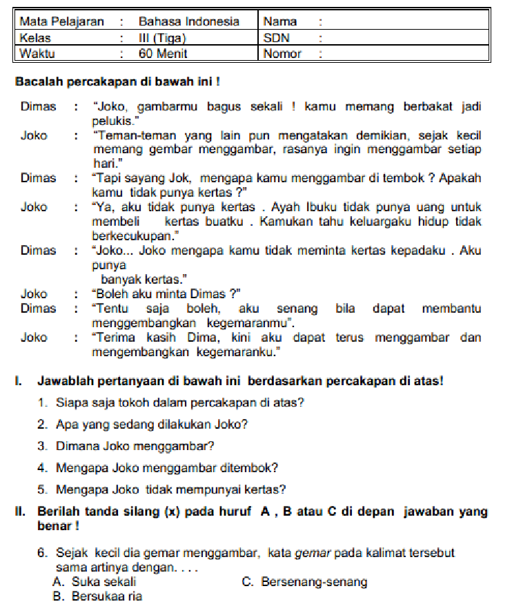 Soal PTS Kelas 3 Tema 5 Ternyata Bisa Diprediksi, 7 Pola Soal yang Wajib Dikuasai Siswa Sebelum Ujian