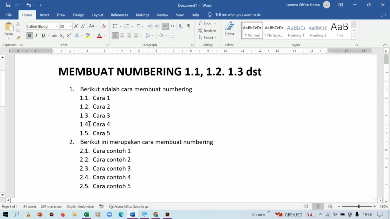 How To Do 1 1 1 Numbering In Word The Tube How To Do 1 1 1 Numbering In Word The Tube