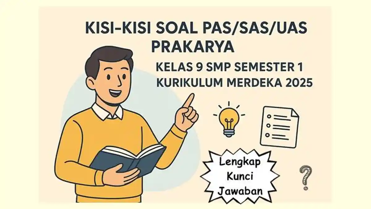 Kisi-Kisi Soal PAS SAS UAS Prakarya Kelas 9 SMP Semester 1 Kurikulum Kisi-Kisi Soal PAS SAS UAS Prakarya Kelas 9 SMP Semester 1 Kurikulum