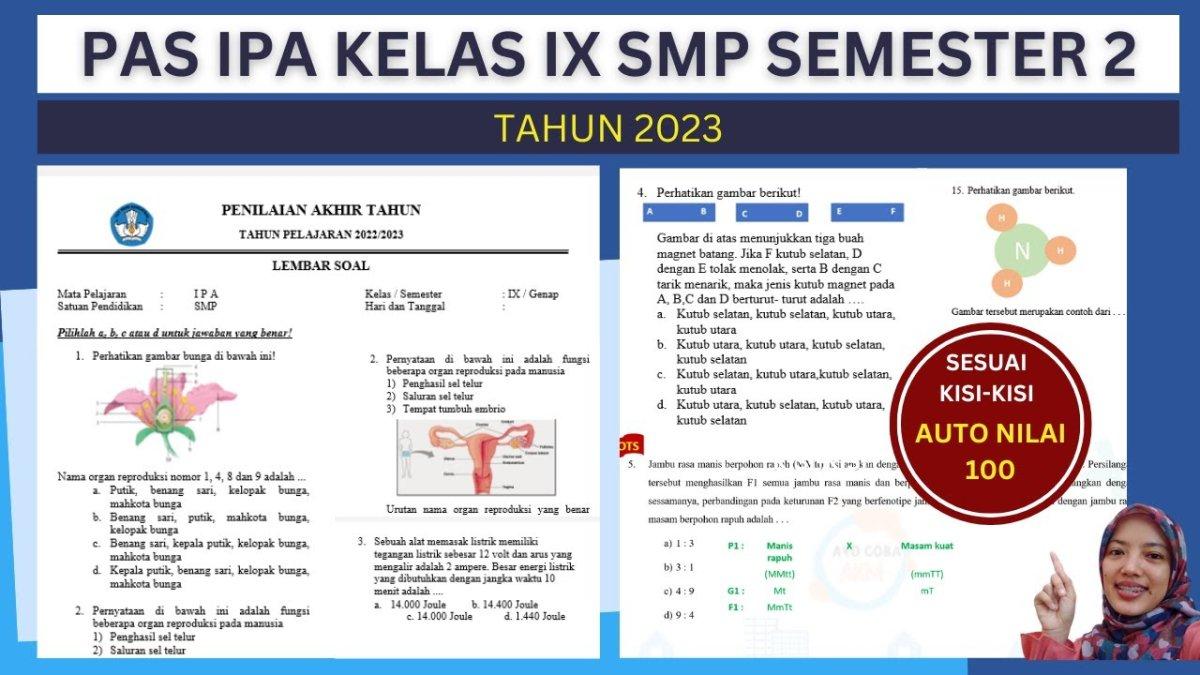 40 Soal Kunci Jawaban IPA Kelas 9 SMP Semester 2 DNA Kromosom dan 40 Soal Kunci Jawaban IPA Kelas 9 SMP Semester 2 DNA Kromosom dan