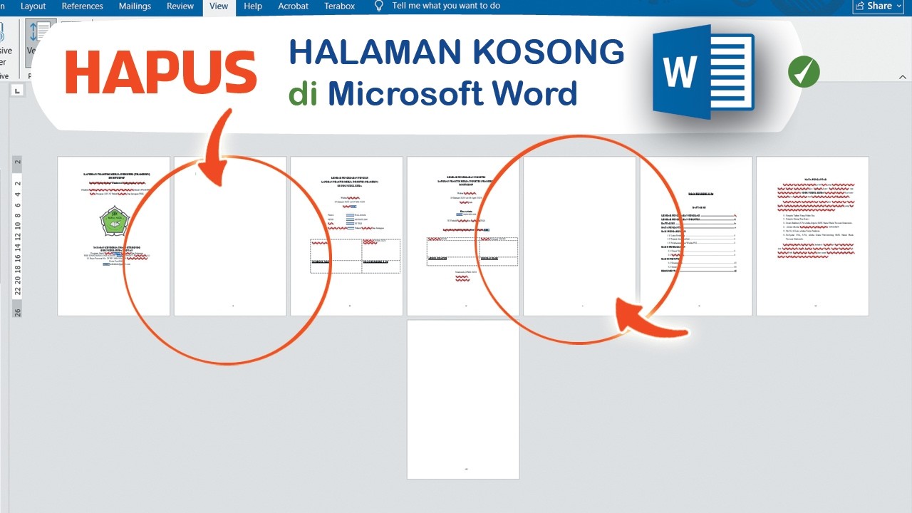 Cara Menghapus Halaman Kosong di Microsoft Word - YouTube Cara Menghapus Halaman Kosong di Microsoft Word - YouTube