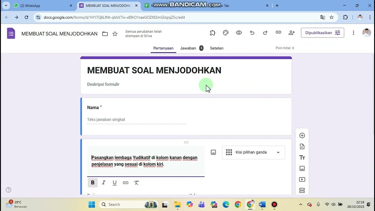 Ternyata Semudah Ini Cara Membuat Soal Menjodohkan di Word untuk Guru, Wajib Tahu Triknya