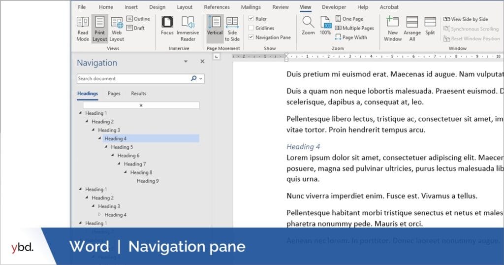 Ternyata Semudah Ini Cara Mengeluarkan Navigation di Word untuk Membuat Bingkai Dokumen