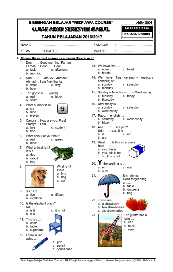 Materi Bahasa Inggris Kelas 7 Semester 1 Kurikulum 2013 Dalchaebi Materi Bahasa Inggris Kelas 7 Semester 1 Kurikulum 2013 Dalchaebi